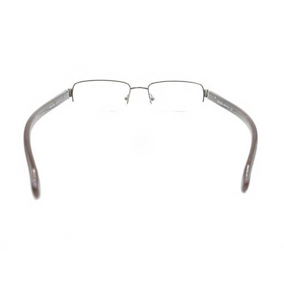 Prada VPR 53M 1BI-1O1 Brown Half Rim Eyeglasses Frames 52-18 135 Italy Designer - Picture 5 of 12